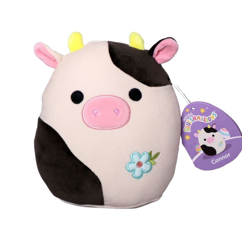 NWT 🐮 7" Easter Connor Black and White Cow Squishmallow